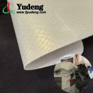 Champagne PU Coated Fabric PU Leather Roll Material for Shoes and Clothes (Sandal, Label, Upper, Jacket etc.)