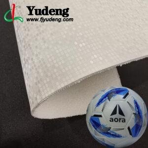 White Rexine Leather PU Leather Material for Sporting Balls (Soccer Balls, Footballs, Volleyballs Etc.)