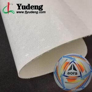 White Leatherette PU Leather Material for Sporting Balls (Soccer Balls, Footballs, Volleyballs Etc.)